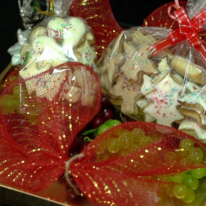 Biscoito natalino decorado