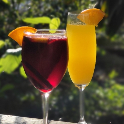Drinks de verão: Sangria e Mimosa